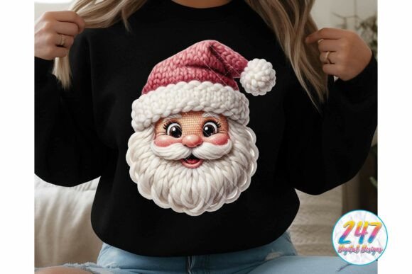 Download Pink Santa Latch Hook Yarn Crochet PNG - Premium Resources