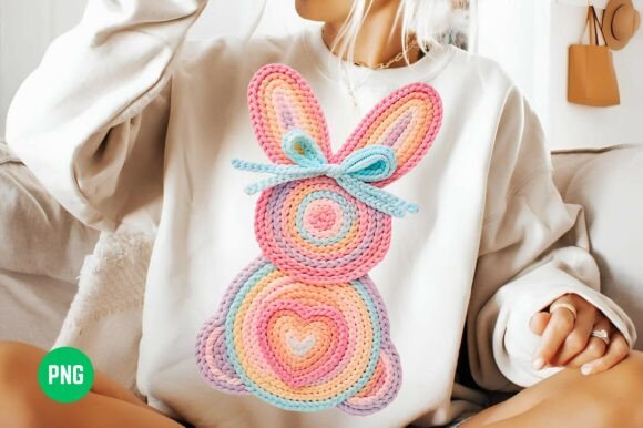 Download Latch Hook Crochet Bunny PNG, Easter PNG - Premium Bundle