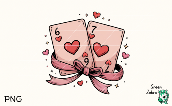 Download Retro Playing Cards Valentine 6 7 PNG - Premium Resources