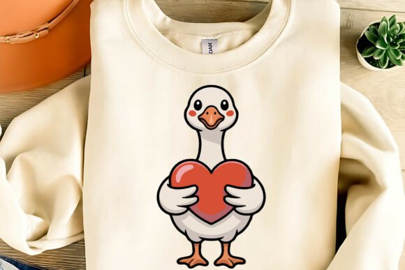 Download Cute Valentine Goose Clipart PNG,SVG,EPS - Valentine goose clipart Collection