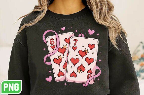 Download Preppy Playing Cards Valentine 6 7 PNG - 6 7 png Collection