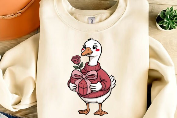 Download Cute Valentine Goose Clipart PNG,SVG,EPS - Valentine goose clipart Collection